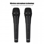 Handheld Mini Home KTV Wireless WIFI Karaoke Machine with Two Microphone Metal Mesh Protection Net Support Reverb Adjustment