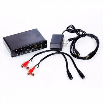 New A933 Mini Karaoke Machine System Sound Mixer Amplifier 12V W/ RCA In and Out Cable For PC Cellphone TV DJ with US/EU/AU plug