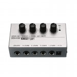 Portable 12V MX400 Micromix Low Voice 4 Channels Mono Line Studio Audio Mixer US Plug