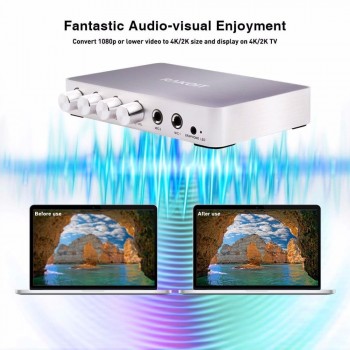 JEDX KM200 HDMI Karaoke Mini Family Home Karaoke Echo System Singing Machine Box Karaoke Players for Android TV Box PC Phones