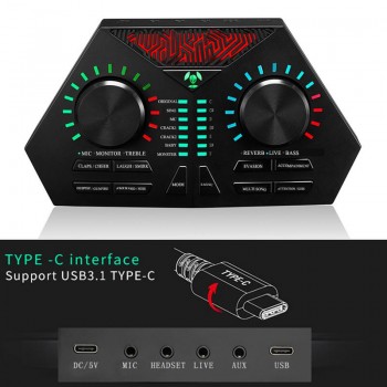 Vision Beauty Max-730 USB Audio Microphone Internet Entertainment Personal Streaming Live Sound Applicable To PC Phone