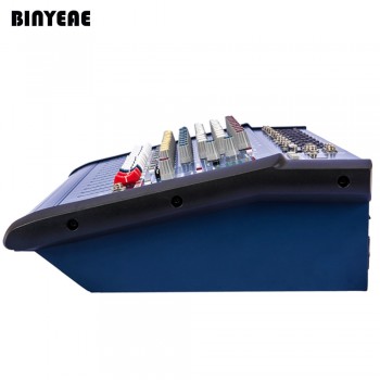 500W Professional Powered Sound Mixer for Studio Recording, Mixing Music on Stage Performance 10 Channels PMX1002