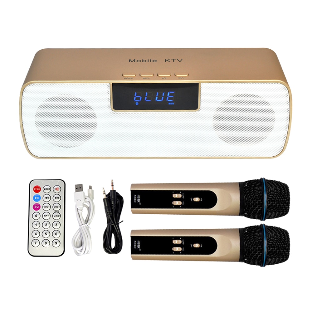 N-200 Mobile KTV Wireless Microphone Karaoke KTV Player Handheld Condenser with Wireless Speaker for iPhone iPad iPod
