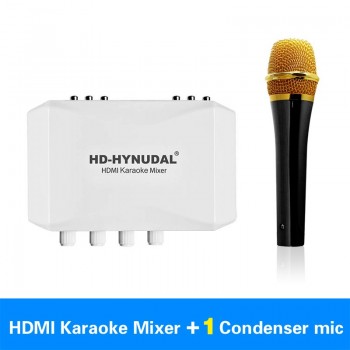 Fashion Karaoke Singing Machine Karaoke Mixer Mini Karaoke Player Handheld KTV Home KTV With 1pcs Wired Condenser Microphone