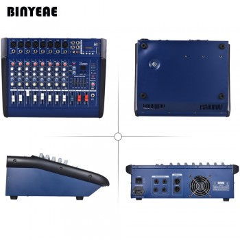 NFS2RU  500W RMS PMX802 Professional Powered Audio DJ Mixer 8 Channel Mezcladora De DJ Mikser Mischer With USB and LED