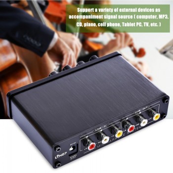 Newly Mini Karaoke Sound Console Stereo Mixer Microphone Effector Preamplifier Amplifier US Plug