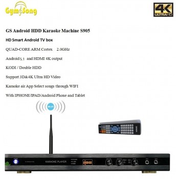 2017 GymSong S905 home ktv karaoke machine system with HD system vietnamese songs 8876E Karaoke