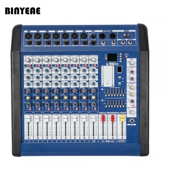 9 Channel Karaoke DJ Mixer Sound Musical 700W Powered Audio Mixer Console MPQ900 PC TV Amplifie System Profesional