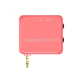 Newest White Portable Karaoke Sound Converter Karaoke Echo Converter MIxer  for Smart Phone/Tablet PC/Smart TV Free 2 microphone