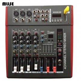 5 Channel Amplifier Audio Mixer DJ Console Mixing Mezcladora De DJ MX502D For Karaoke 500W