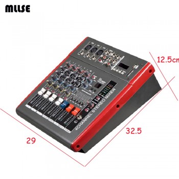 5 Channel Amplifier Audio Mixer DJ Console Mixing Mezcladora De DJ MX502D For Karaoke 500W