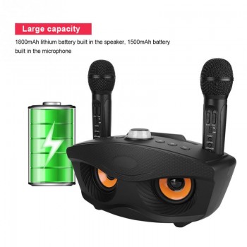 Portable Bluetooth KTV Karaoke Player Home Wireless Amplifier Speaker Support TF Card FM AUX Input Outdoor Bluetooth Player