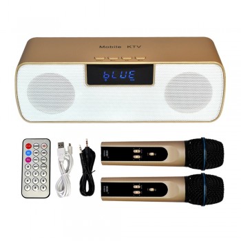 N-200 Mobile KTV Karaoke Microphone Player Wireless Condenser Mic Speaker Home KTV Singing with Wireless Speaker