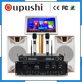 Family Karaoke Party ktv  player system 4 TB HD + 10 inch speaker + 19  touch screen w / song +  power amplifier