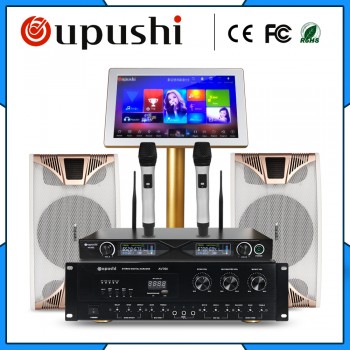 Family Karaoke Party ktv  player system 4 TB HD + 10 inch speaker + 19  touch screen w / song +  power amplifier