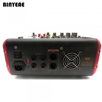 9 Channel Powered DJ Mixeur Perfect for Karaoke Mixing,Studio Soundboard with 500W Amplifier Built-in PMR906