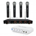 Brand new Karaoke Recorder Converter audio amplifier Online Singing Recorder best partner for PC Free 4pcs Wireless microphone