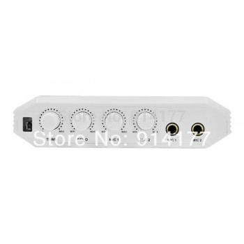 Brand new Karaoke Recorder Converter audio amplifier Online Singing Recorder best partner for PC Free 4pcs Wireless microphone