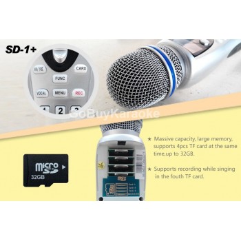 Home Karaoke Machine Indonesia English Portable,recordable, Miagic singing Karaoke Micorphone System,2Song Cards,MTV/CDG