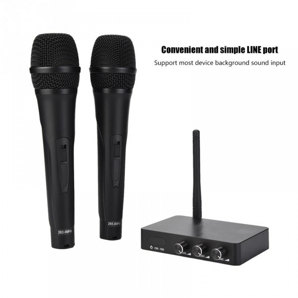 Handheld Mini Home KTV Wireless WIFI Karaoke Machine with Two Microphone Convenient And Simple LINE Port