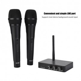 Handheld Mini Home KTV Wireless WIFI Karaoke Machine with Two Microphone Convenient And Simple LINE Port