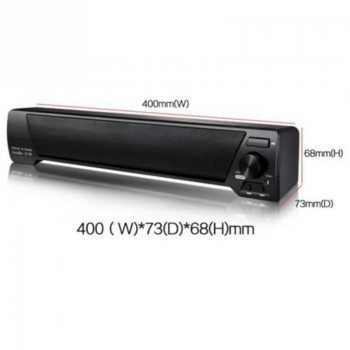 Multi-function soundbar to 3.5mm audio Stereo 2.0 Single sound bar Speaker System with MIC for TV computer phone Home karaoke