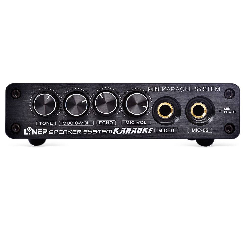 kebidumei 2017 A933 Karaoke Machine System A933 Sound Mixer Amplifier 12V W/ RCA In and Out Cable For PC Cellphone TV DJ