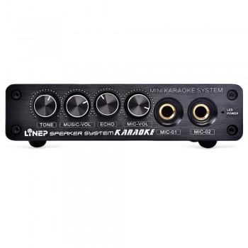 kebidumei 2017 A933 Karaoke Machine System A933 Sound Mixer Amplifier 12V W/ RCA In and Out Cable For PC Cellphone TV DJ