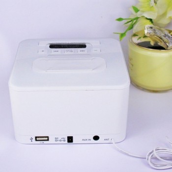 k7 Bluetooth Speaker Digital LCD Clock Stereo HIFI Music Player Sleep AUX Alarm Clock Radio Support Handsfree Calls EU Plug