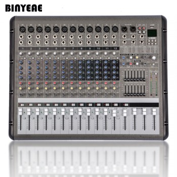 1300W RMS Professional Power Sound DJ Mixer 12 Channels PMR1206