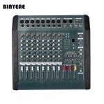 MX806D  350Wx2 Professional Audio Power Mixer Machine 8 Channels Mezcladora De DJ Double 7 Band Graphic EQ