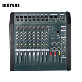 MX806D  350Wx2 Professional Audio Power Mixer Machine 8 Channels Mezcladora De DJ Double 7 Band Graphic EQ