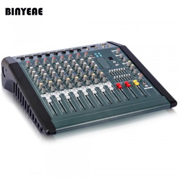 MX806D  350Wx2 Professional Audio Power Mixer Machine 8 Channels Mezcladora De DJ Double 7 Band Graphic EQ