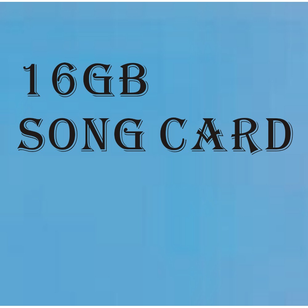 16GB Song Card English MTV Karaoke songs For Karaoke Player Magic Karaoke Sing Microphone SD-1+