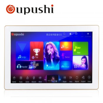 oupushi High quality 19  4T  Hard disk Karaoke   touch screen  Home KTV bar, KTV, Home theatselect the song touch screen