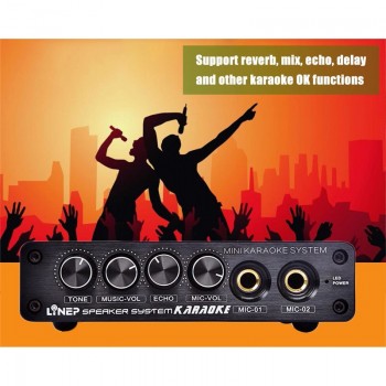 Mini Karaoke Sound Console Stereo Mixer Microphone Effector Preamplifier Amplifier  Plug eals @ 649 SD998