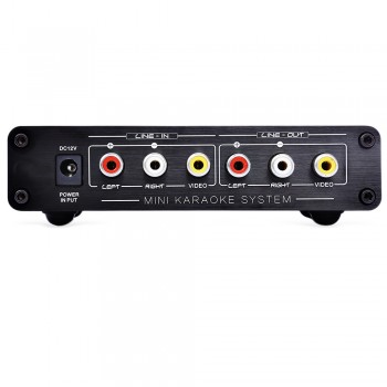 kebidumei A933 Karaoke Amplifier 12V RCA In and Out Cable + with US/EU/AU plug For PC Cellphone TV DJ