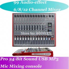 Free Shipping MICWL 12 Channel Top-Quality Microphone Wireless Bluetooth Mixing Console Mixer - A Perfect stage studio solution
