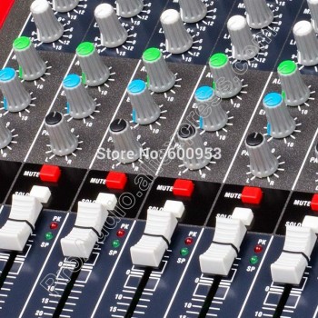 Free Shipping MICWL 12 Channel Top-Quality Microphone Wireless Bluetooth Mixing Console Mixer - A Perfect stage studio solution
