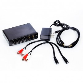 HOT Mini Karaoke Sound Console Stereo Mixer Microphone Effector Preamplifier Amplifier US Plug Drop shipping