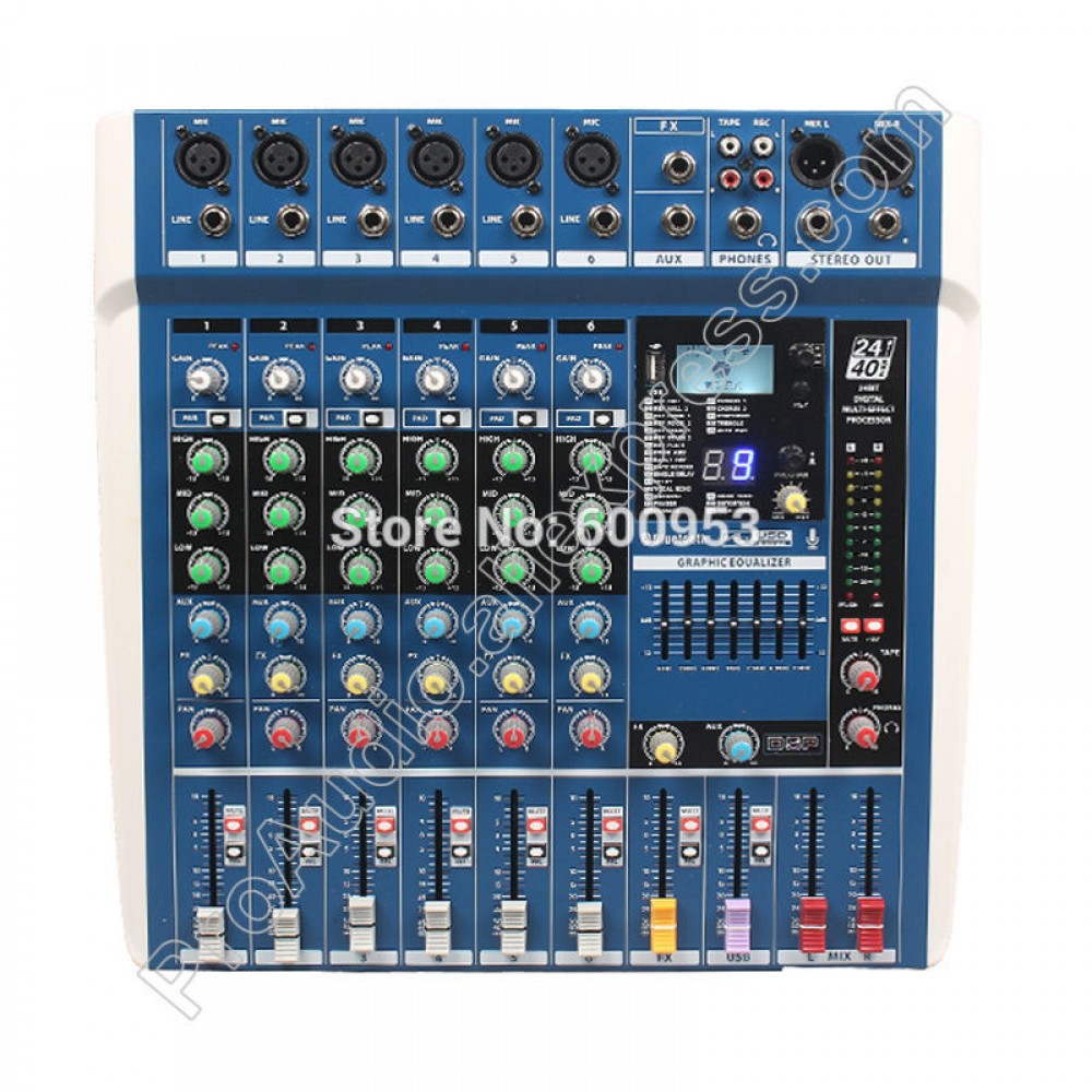 MICWL ZDR Series Pro Bluetooth Live Studio Microphone Mixing Console Mixer USB 24-Bit DSP Digital Effect Processor