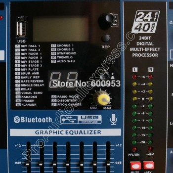 MICWL ZDR Series Pro Bluetooth Live Studio Microphone Mixing Console Mixer USB 24-Bit DSP Digital Effect Processor