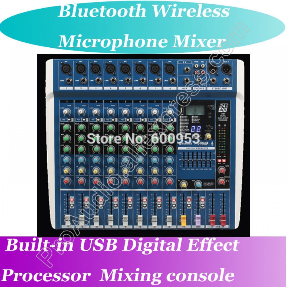 MICWL ZDR800 Bluetooth Wireless Live Studio Mixers Mixing Console Microphone Mixers ( 24Bit DSP USB)  ideal for live Stage