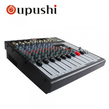 Oupushi Professional 8 Channel Karaoke Digital Echo Mixer USB KTV Amplifier EQ Club Mixer For Christmas Party