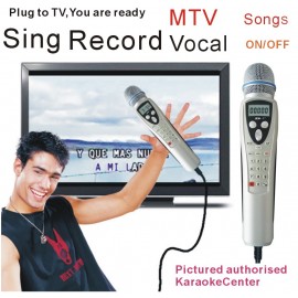 Malay MTV Karaoke Microphone Player Magic Karaoke Microphone System, Portable Sing Machine. One step add more song.