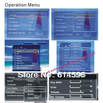 Espanol Spanish Songs Portable karaoke player Magic Karaoke Sing Microphone Machine,595 MTV/CDG Music