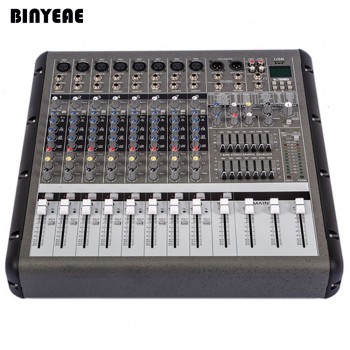 1300W RMS PMR860 Professional Power Sound DJ Mixer 8 Channels Mezcladora DJ Mikser Mischer With Record Function