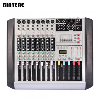 HX802 Mixing Console 8 Channels DJ Audio Remote Mixer Mezcladora De DJ