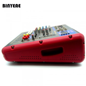 7 Channel Audio Amplifier DJ Mixer Powered Amp Mezcladora De DJ PMR706D For Recording Microphone