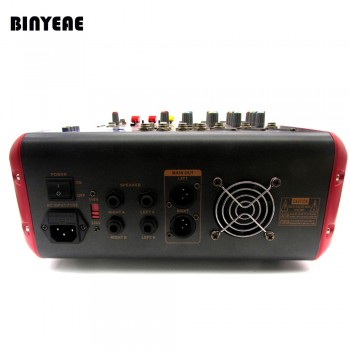 7 Channel Audio Amplifier DJ Mixer Powered Amp Mezcladora De DJ PMR706D For Recording Microphone